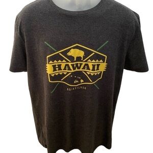 QUIKSILVER Hawaiian Pig Surf Tee Shirt Men L Large Modern Fit